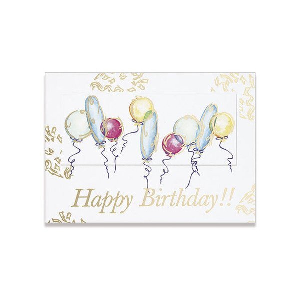 Happy Birthday Balloons Greeting Card