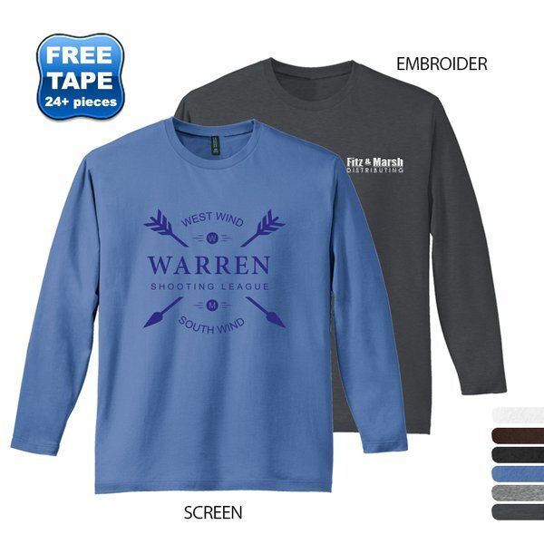 District Made® Perfect Weight® Men's Long Sleeve Tee