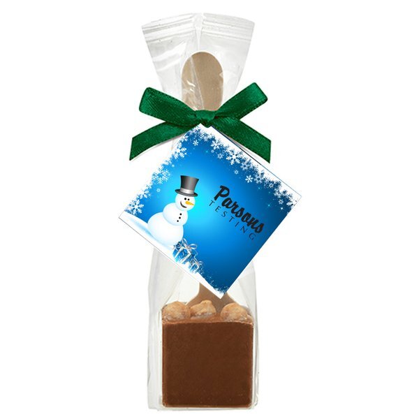 Hot Chocolate on a Spoon, Belgian Milk Chocolate with Salted Caramel