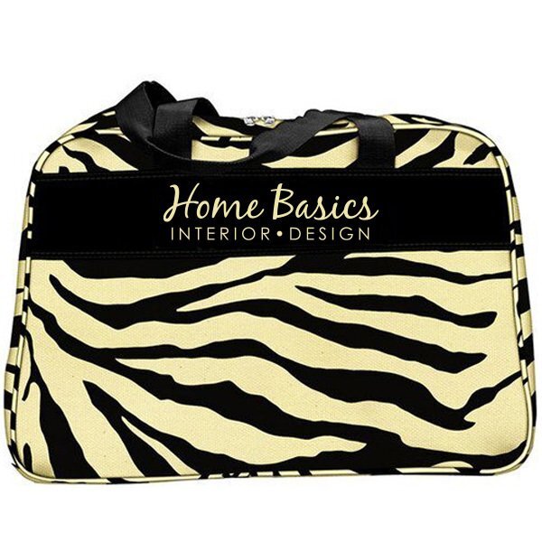 Zebra 600D Polyester Sport Duffel Bag, 21"