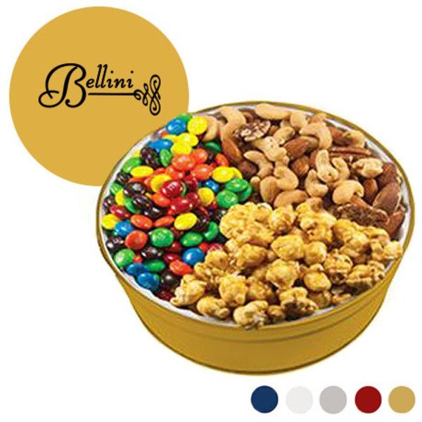 Royal Tin w/ Chocolate, Nuts & Popcorn