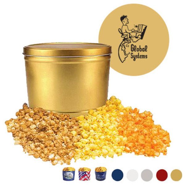 Two Gallon Three-Way Popcorn Tin