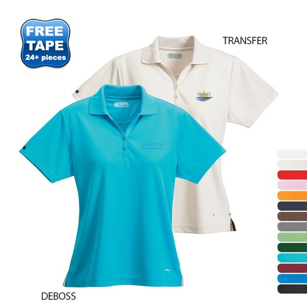 Moreno Ladies' Double Pique Performance Polo