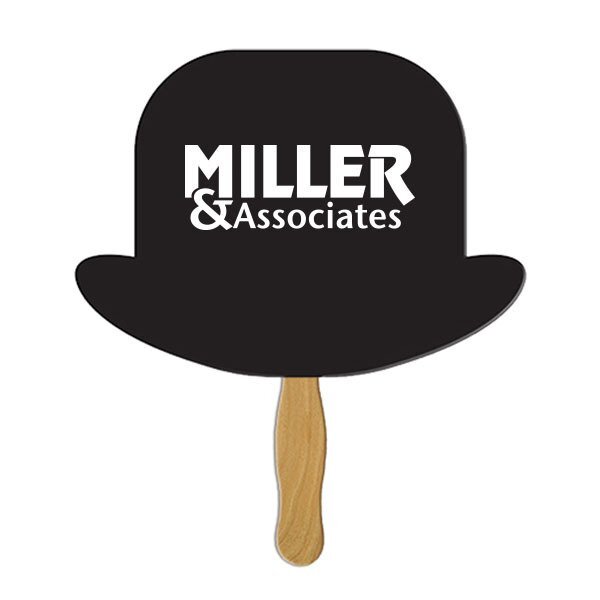Derby Hat Hand Fan