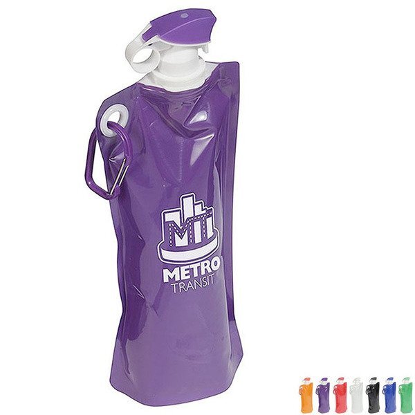 Flip Top Folding Water Bottle, 27oz.