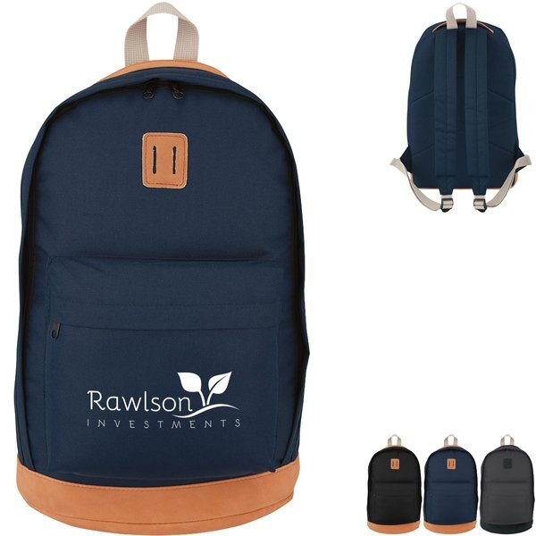 Nomad Suede Trim Polyester Backpack - CLOSEOUT!