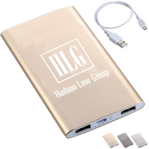 Sleek Aluminum Power Bank, 4000mAh