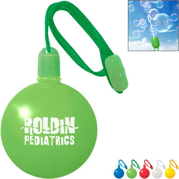 Round Bubble Dispenser with Neck Cord, 1-1/3oz.