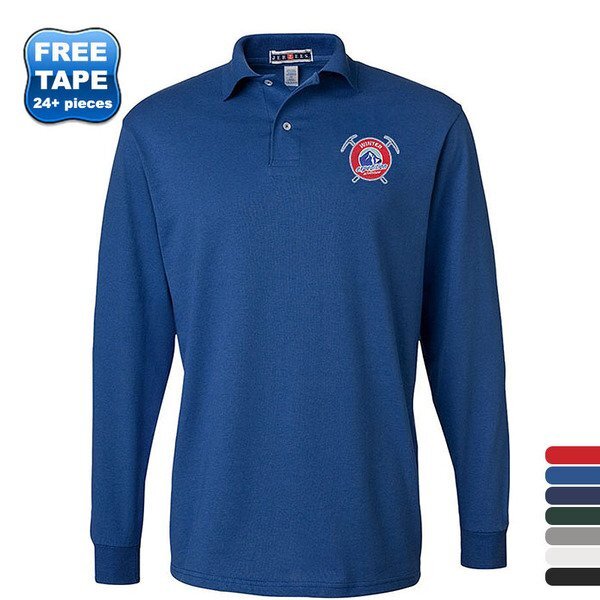 JERZEES® SpotShield™ 50/50 Men's Long Sleeve Sport Shirt