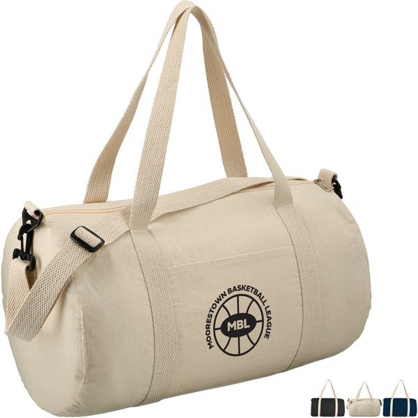 Classic Cotton Barrel Duffel, 17-3/4"
