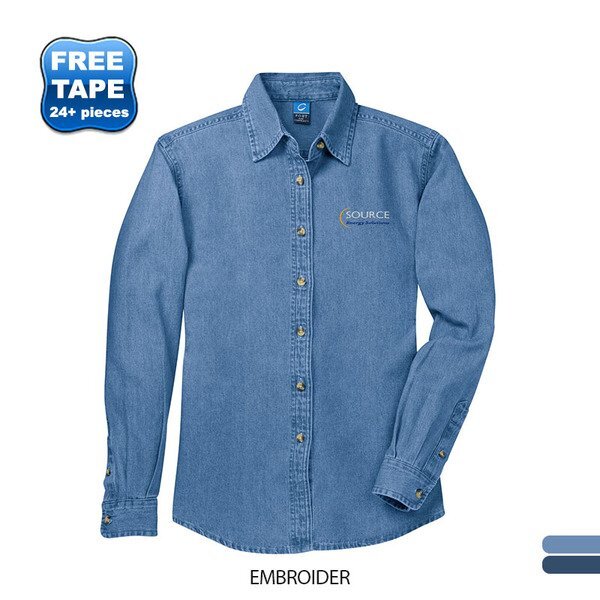 Port & Company® Value Denim Ladies' Shirt