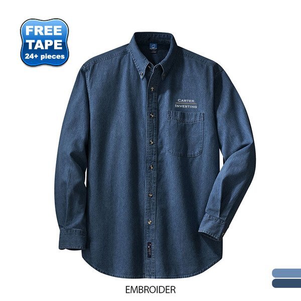 Port & Company® Value Denim Men's Shirt