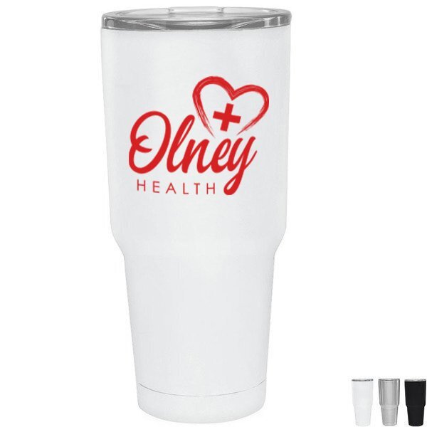 Jumbo Stainless Steel Tumbler with Copper Lining, 30oz.