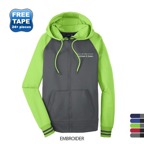 Sport-Tek® Sport-Wick® Varsity Fleece Men's Full-Zip Hoodie
