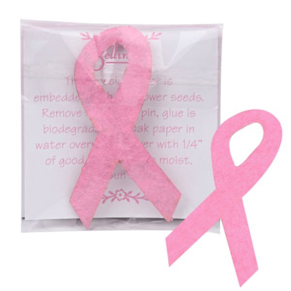 Awareness Ribbon Seed Paper Lapel Pin
