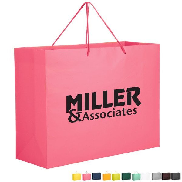 Matte Laminated Euro Tote Bag 13" x 10"