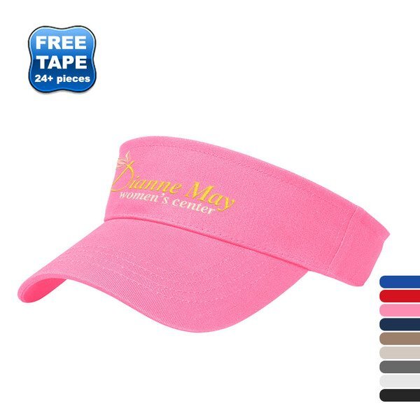 X-Tra Value Brushed Cotton Twill Tennis Visor