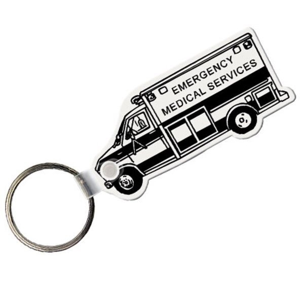Soft Vinyl Key Tag, Ambulance