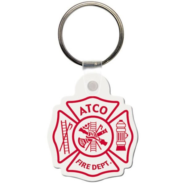 Soft Vinyl Key Tag, Maltese Cross