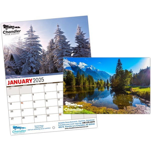 Mini Completely Custom Wall Calendar, 13-Month