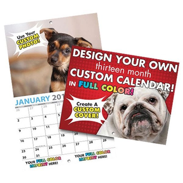 Completely Custom Wall Calendar, 13-Month