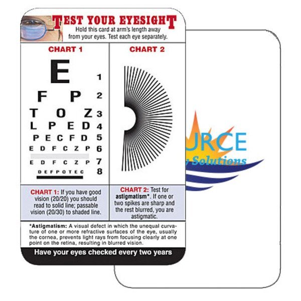 Vision Chart Wallet Card