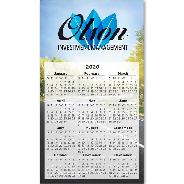 Rectangle Calendar Magnet, 4" x 7"