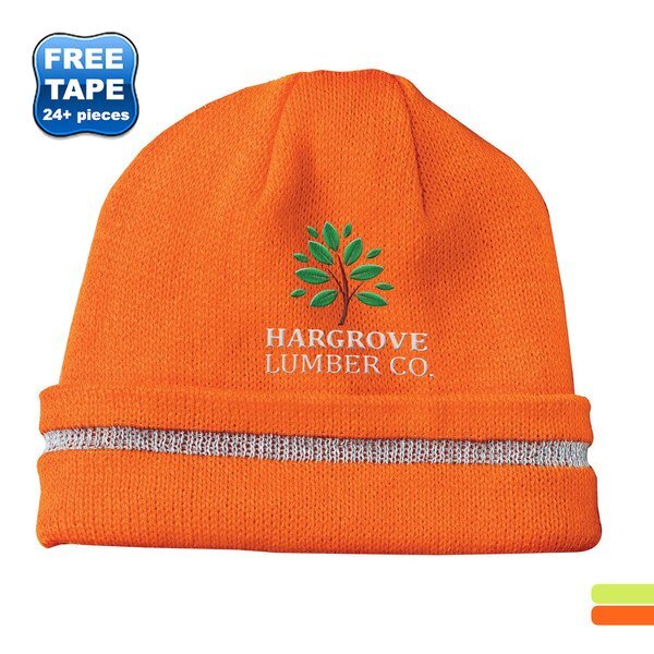 CornerStone® Enhanced Visibility Beanie with Reflective Stripe