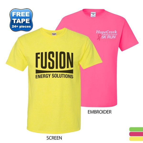 JERZEES® Dri-Power® Active 50/50 Performance Tee, Neons