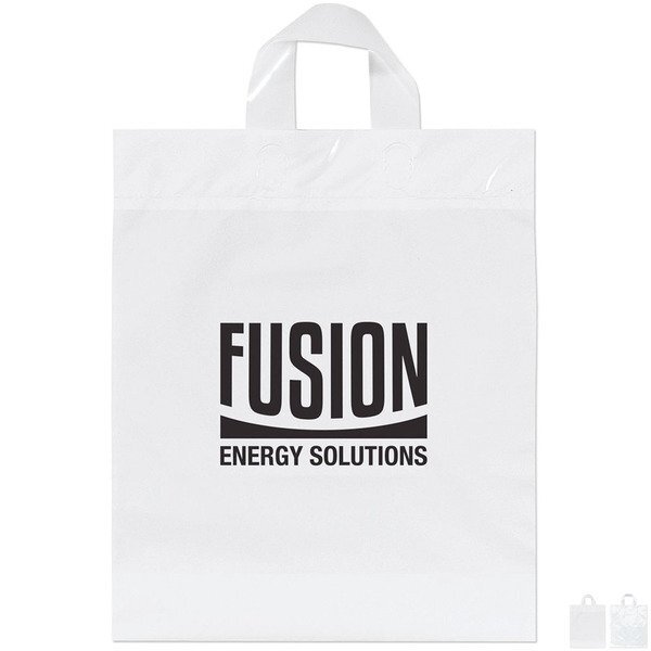Plastic Grab Bag with Loop Handles, 13" x 15-1/2"