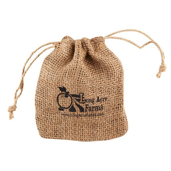 Burlap Drawstring Pouch