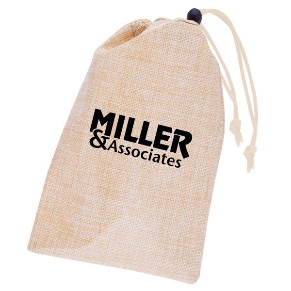 Jute Drawstring Amenity Bag