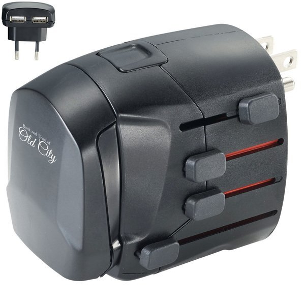 SKROSS® PRO+ Dual USB  World Travel Adapter; 2100mAh