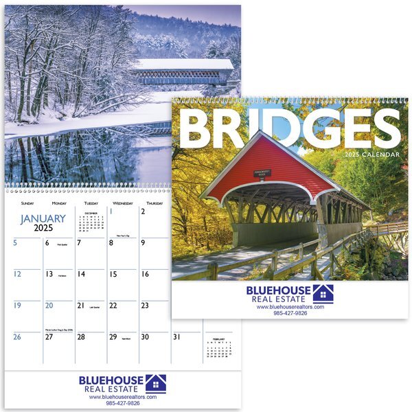Covered Bridges Wall Calendar