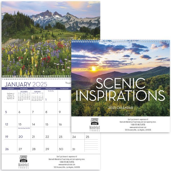 Scenic Inspirations Wall Calendar