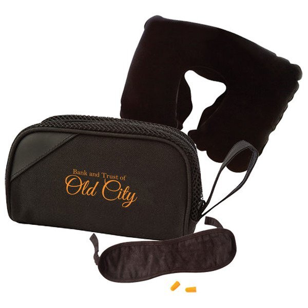 First Class Neck Pillow & Eye Mask Travel Set
