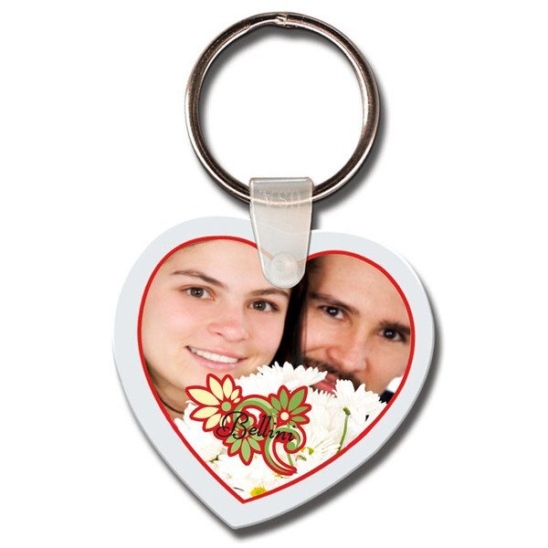 Heart Soft Vinyl Key Tag