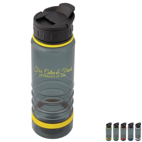 Tritan Smoke Water Bottle with Accent, 25oz.