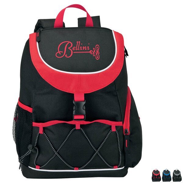 Sporty PEVA Lined 18-Can Backpack Cooler