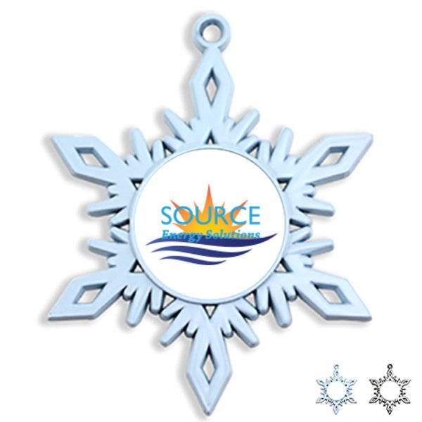 Snowflake Die Cast Holiday Ornament