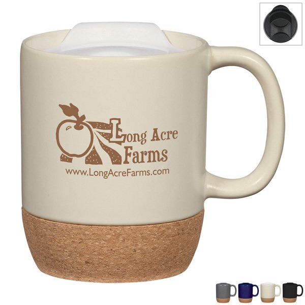 Quiver Cork Base Ceramic Mug, 14oz.