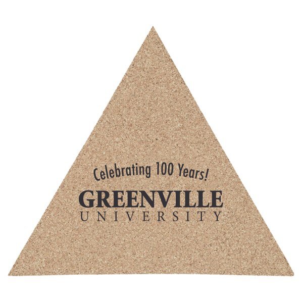 Triangle Cork Coaster, 5-1/4"