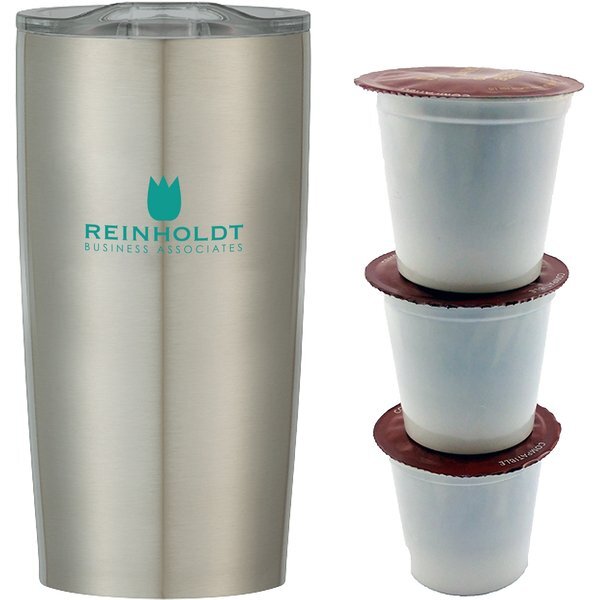 Himalayan Wake-Up Tumbler and Coffee Gift Set, 20oz.