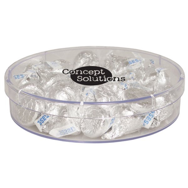 Large Round Candy Container - Hershey's Kisses