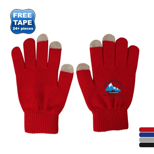 Acrylic Knit Touch Screen Gloves