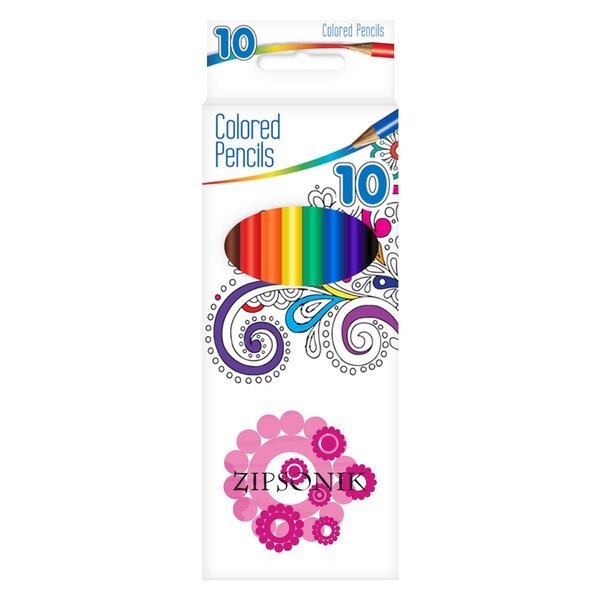 Color Therapy 10-Pack Pre-Sharpened Colored Pencils