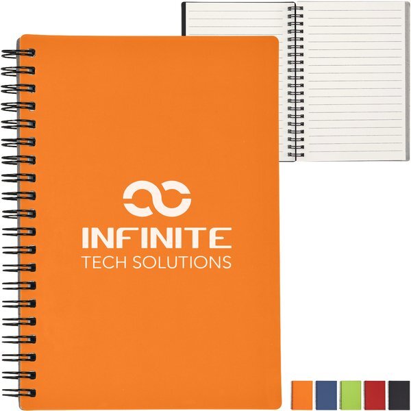 Rubbery Spiral Notebook, 5" X 7"