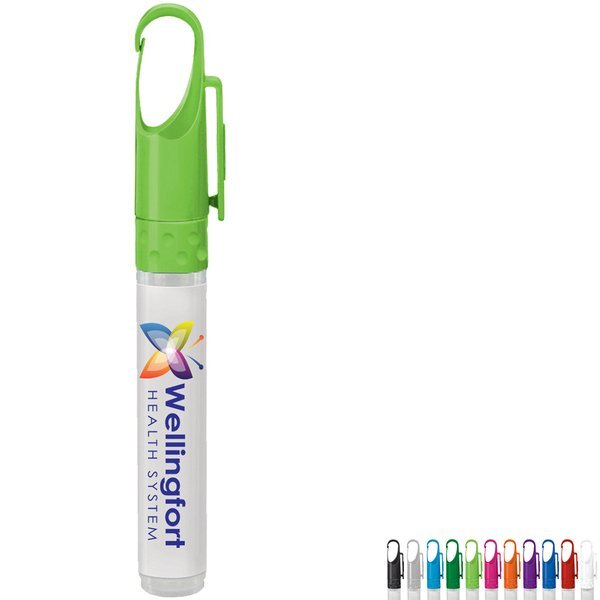 CleanZ Unscented USA Antibacterial Hand Sanitizer Spray with Clip Cap, 10ml