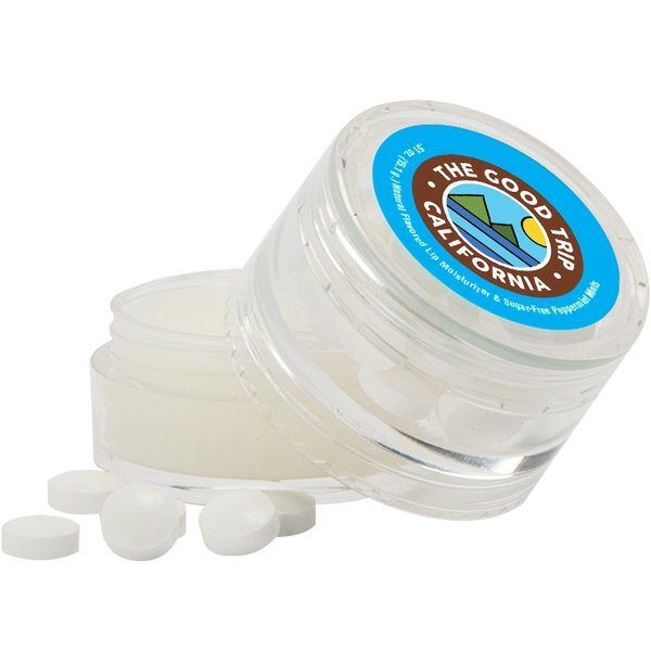 Natural Beeswax Lip Moisturizer & Sugar Free Mints in Double Stack Jar