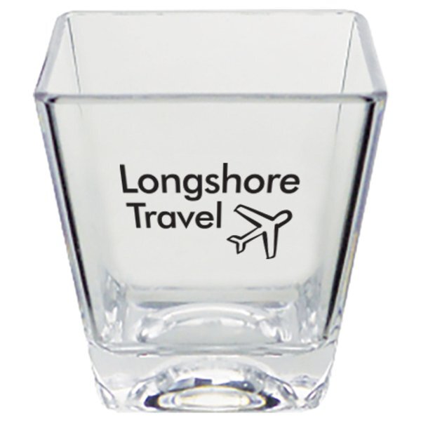 Square Plastic Shot Glass, 2oz.